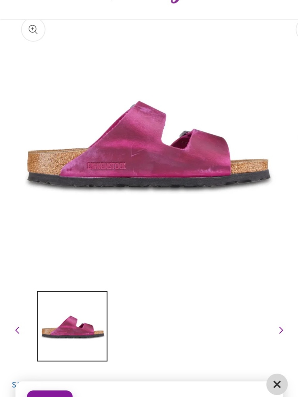 Birkenstock Arizona Oiled Leather Festival Fuchsia 40 US 9 - Picture 4 of 5